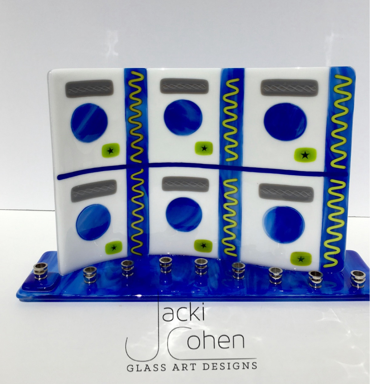 Kodak camera Glass Art by Jacki Cohen